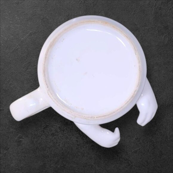 Vintage German 3D Hands Mug “Ich halt zu DiR” Support You Novelty Retro Rare - Picture 6 of 9